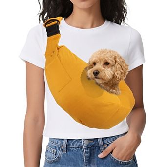 1 pc Sling Carrier for Small Pet Adjustable with Purse Pocket, 35.43x25.59 Inch