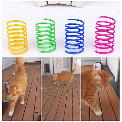 Colorful Cat Spring Toy Set