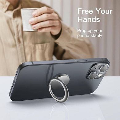 Smartphone Metal Ring Finger Grip Stand