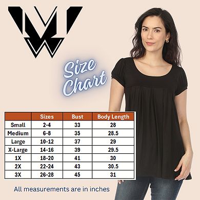 Plus Size Cap Sleeve Pleated Top