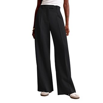 Women High Waisted Wide Leg Pants Casual Work Trousers Dressy Pants