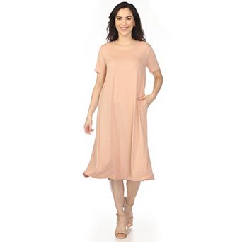 Women's Crew Neck T-Shirt Dress