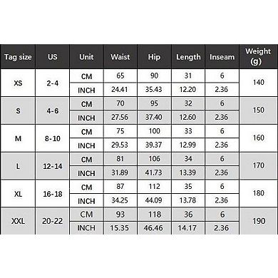 Women's High Waist High Elasticity Yoga Shorts Button Multi-Pocket Shorts