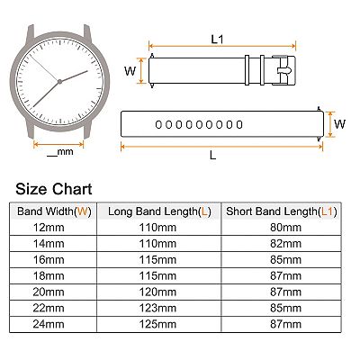Silicone Watch Band Quick Release Soft Rubber Multi-sizes Watch Strap