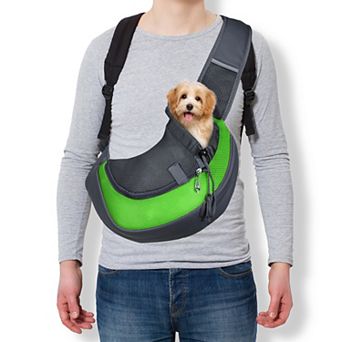 1 pc Dog Sling Carrier for Small Pet Hand-Free Drawstring Pet Sling Carrier, 17.72x9.84 Inch