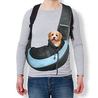 1 pc Dog Sling Carrier for Small Pet Hand-Free Drawstring Pet Sling Carrier, 17.72x9.84 Inch