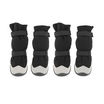 Dog Boots Reflective Waterproof Shoes with Magic Tapes Anti-Slip 4 pc