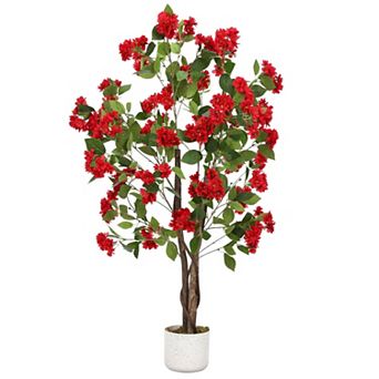 Artificial Osmanthus Tree in Pot with 252 Flowers, White