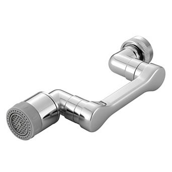 Rotating Faucet Extender with 1080° Swivel for Kitchen, Bathroom, or Laundry Sink - Silver