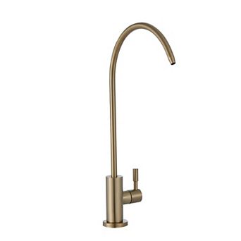 Kitchen and Bar Faucet with Filtration, High-Arc Spout, and Smooth Handle