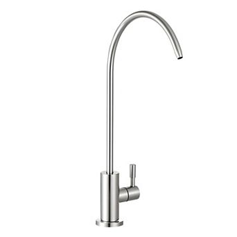 Kitchen and Bar Faucet with Filtration, High-Arc Spout, and Smooth Handle
