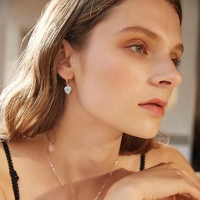 Heart Dangle Drop Earrings