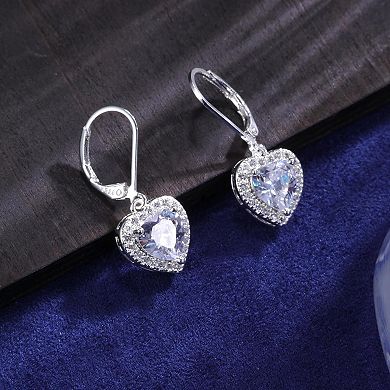 Heart Dangle Drop Earrings