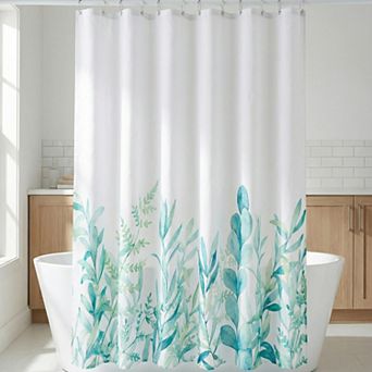 Bohemian Print Shower Curtain Sets Waterproof Curtain with 12 Hooks Nature Inspired Bathroom Decor