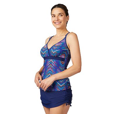 Free Country Women's Macrame Back Tankini Top