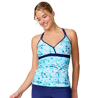 Free Country Women's Macrame Back Tankini Top