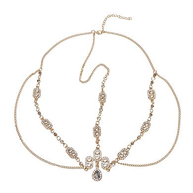 Headpiece Multi-layered Rhinestone Head Chain 1 Pc