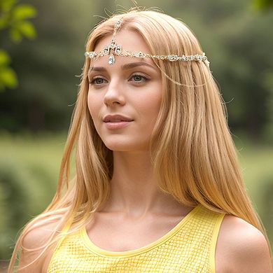 Headpiece Multi-layered Rhinestone Head Chain 1 Pc