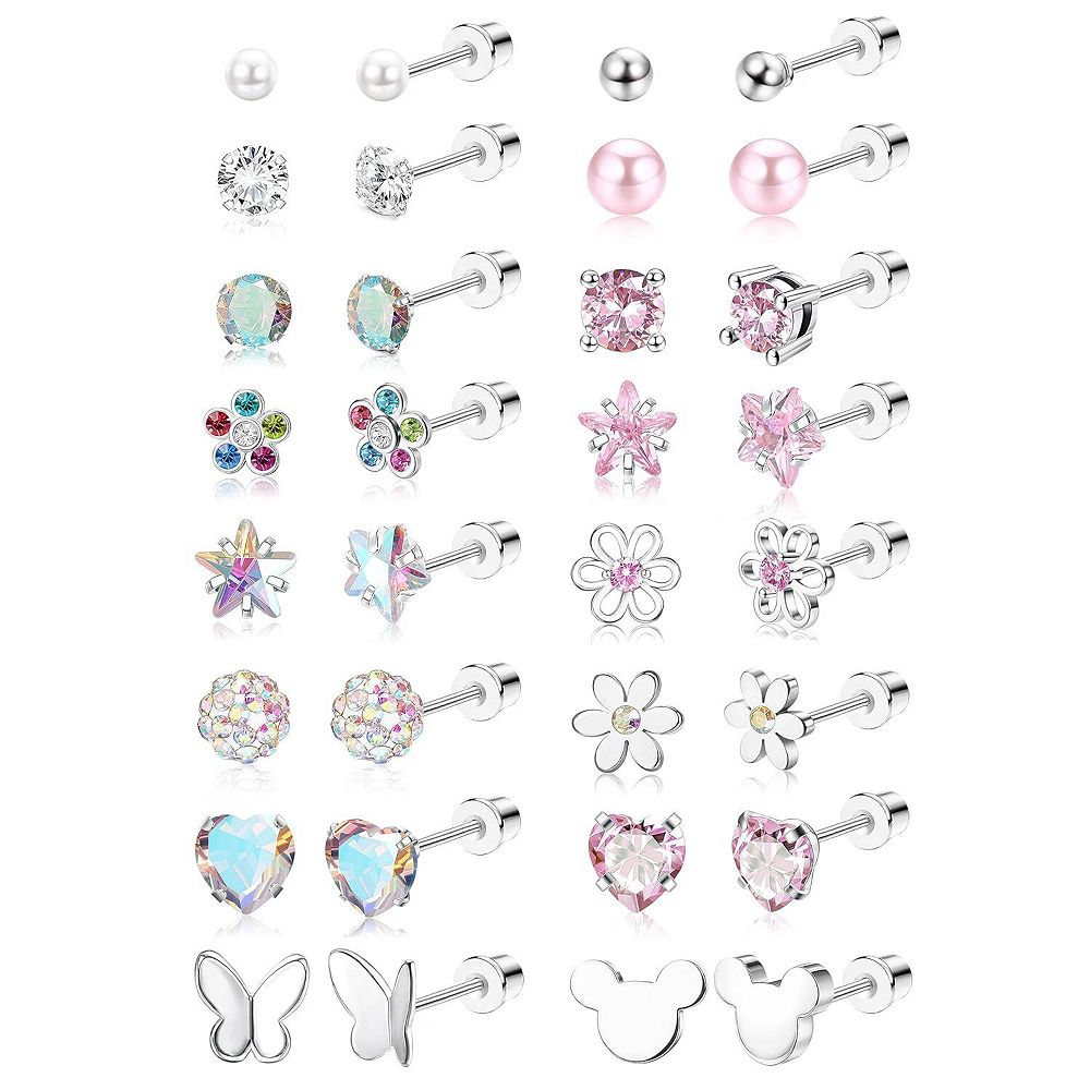 Screw Back Stud Earrings
