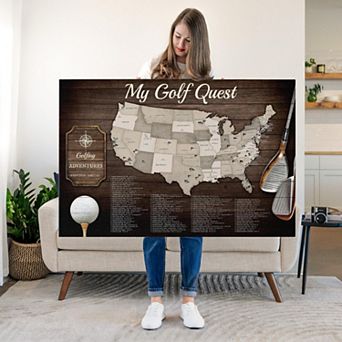 Golf Push Pin Hobby Map III