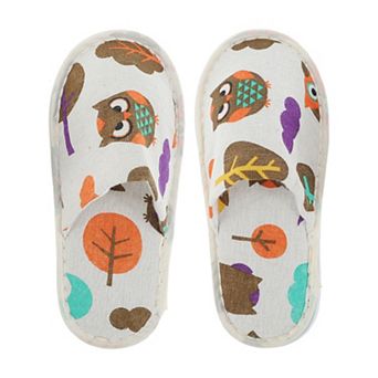 1 Pair Disposable Slippers Foldable Hotel Slippers Oatmeal Grey