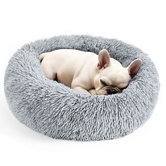 Round Fluffy Dog and Cat Bed