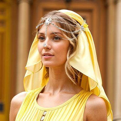 Headpiece Vintage Faux Diamonds Head Chain 1 Pc