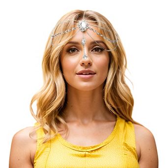 Headpiece Vintage Faux Diamonds Head Chain 1 pc