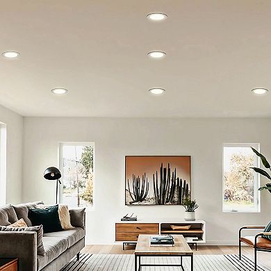 12-Pack BR30 LED Flood Light Bulbs 850 Lumens 3000K Warm White Dimmable - White, Silver