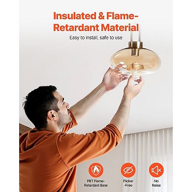 4-Pack GU24 CFL Bulbs 13W 900 Lumens 2700K Warm Light - White