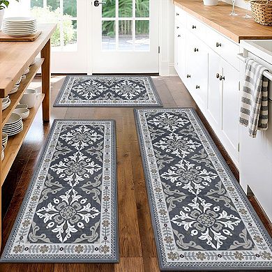 Non Slip Kitchen Rugs Washable Water Absorbent Standing Mat
