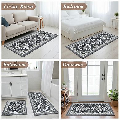 Non Slip Kitchen Rugs Washable Water Absorbent Standing Mat