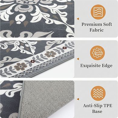 Non Slip Kitchen Rugs Washable Water Absorbent Standing Mat