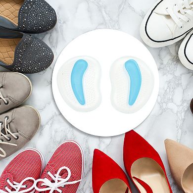2 Pairs Soft Forefoot Insole Pads for Comfortable Walking and Foot Protection