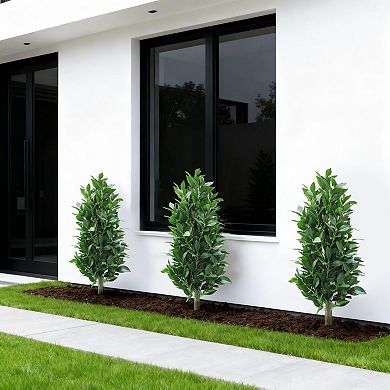 3FT Artificial Bay Laurel Tree in Planter, UV-Resistant, Green