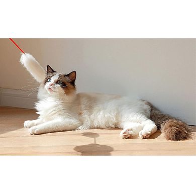 Plush Cat Teaser Wand Toy