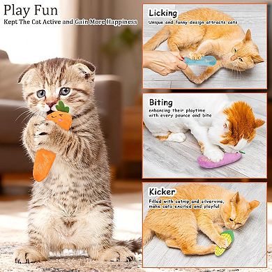 Catnip Plush Toy Set for Cats