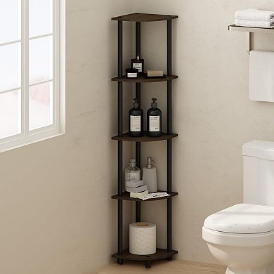 5-Tier Multipurpose Corner Display Rack Shelving Unit