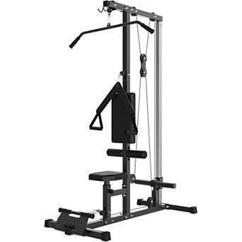 LAT Pull Down Machine with High and Low Pulley Station,with Adjustable Legs Support