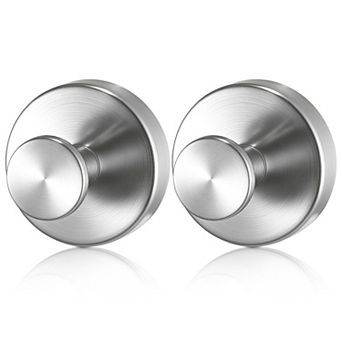 Stainless Steel Suction Hook for Bathroom or Kitchen - Brushed Nickel