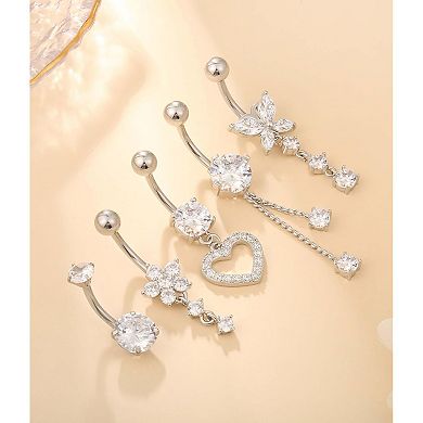 Heart Belly Piercing Ring