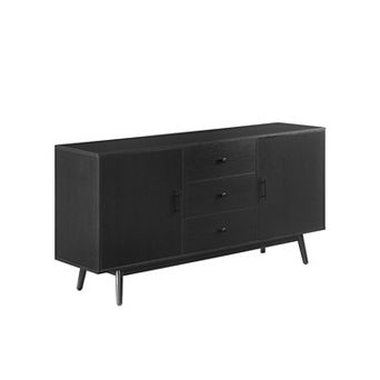 Crosley Furniture Lucas Sideboard with Storage Cabinets & 3 Drawers