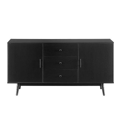 Crosley Furniture Lucas Sideboard with Storage Cabinets & 3 Drawers