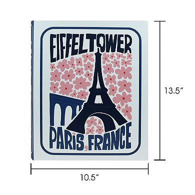 Eiffel Tower Travel Paper Book Storage