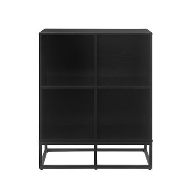 Crosley Furniture ENZO 4-Cube Record Player Stand with Vinyl Storage