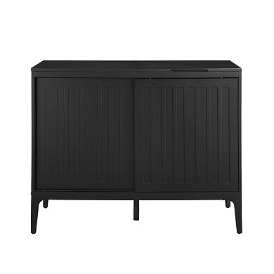 Crosley Furniture Asher Large Record Player Cabinet With Vinyl Storage