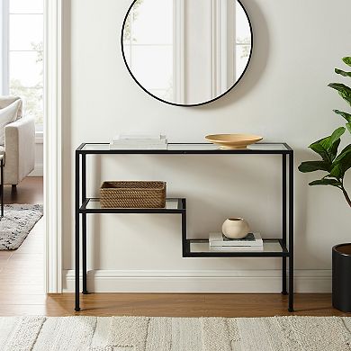 Crosley Furniture Sloane Console Table with Open Shelves