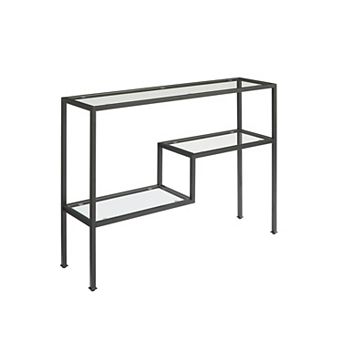 Crosley Furniture Sloane Console Table with Open Shelves