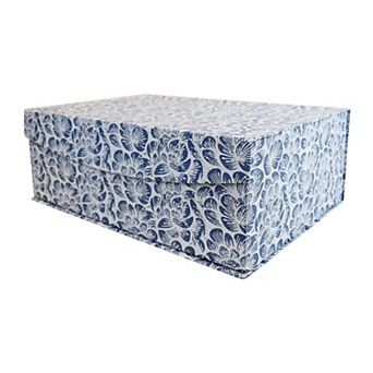 Blue Hinge Paper Storage Box
