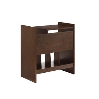 Crosley Furniture Portland Record Player Stand with Storage Compartments